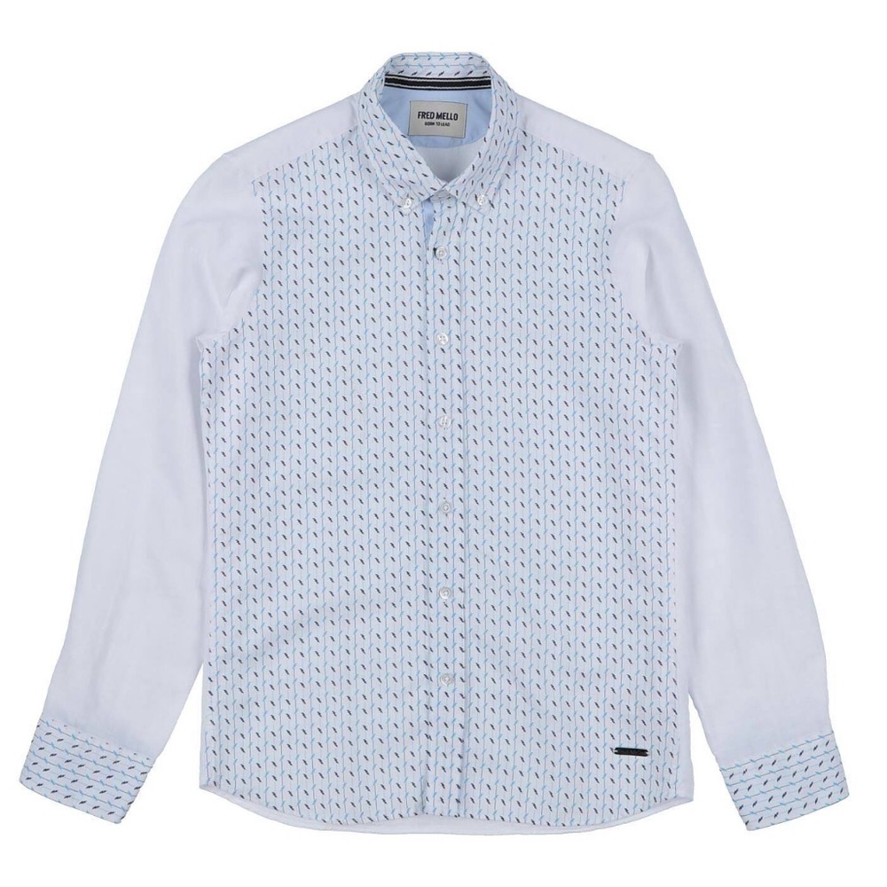 Fred Mello Linen Shirt Size 10 & 14